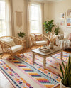 Bahama Breeze Outdoor Collection Area Rug -  Bimini Rectangle Pink  lifestyle 33