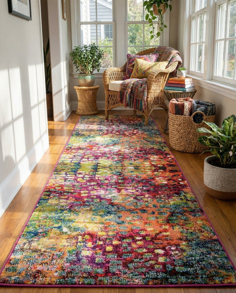 Sevilla Splendor Collection Area Rug -  Andalusia Runner Multi  lifestyle 27