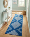 Seychelles Stripes Collection Area Rug - Mahe (Navy Blue) Runner Navy Blue  lifestyle 41