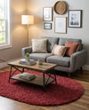 Alpine Plush Collection Area Rug -  Cortina (Poppy) Oval Poppy  lifestyle 29