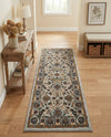 Casablanca Tapestry Collection Area Rug -  Marrakech (Cloud Gray) Runner Cloud Gray  lifestyle 52