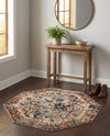 Neptune Elegance Collection Area Rug -  Galatea (Blue) Octagon Blue  lifestyle 59