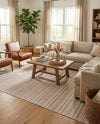 Seaside Stripes Collection Area Rug -  Boardwalk (Red) Rectangle Red  lifestyle 18