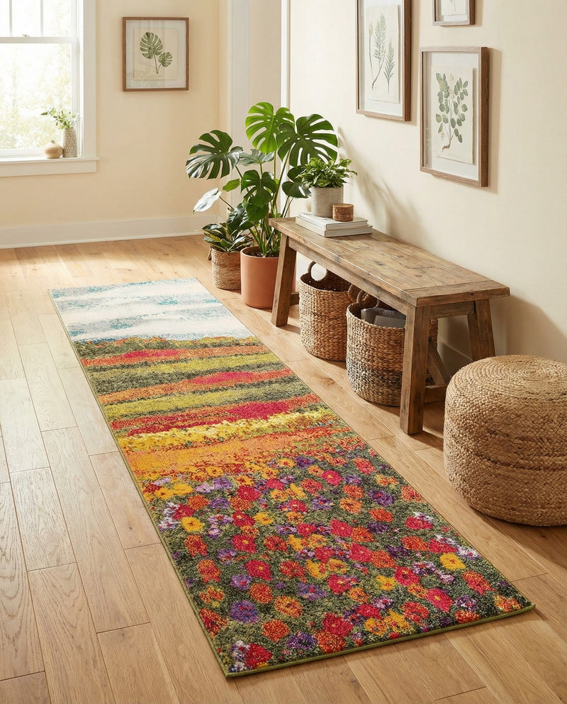 Marrakesh Elegance Collection Area Rug -  Taliouine Runner Multi  lifestyle 51