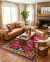Sedona Vista Collection Area Rug -  Nolina Rectangle Pink  lifestyle 14