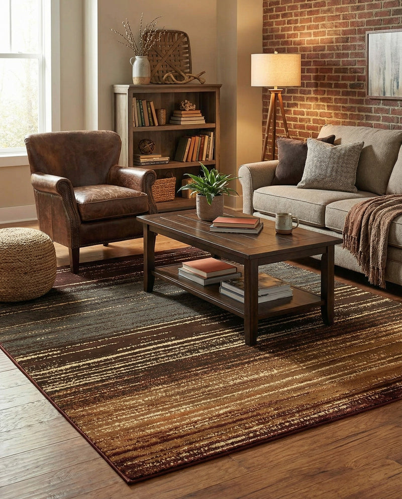 Bistro Lounge Collection Area Rug -  Cortado Square Beige  lifestyle 59