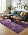 Sahara Essence Collection Area Rug - Oasis (Purple) Rectangle Purple  lifestyle 14