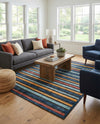Caribbean Terrace Collection Area Rug -  Martinique Rectangle Charcoal  lifestyle 16