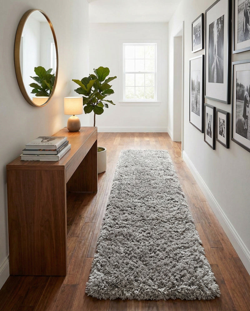 Majestic Manor Collection Area Rug - Versailles (Silver Screen) Runner Silver Screen  lifestyle 45
