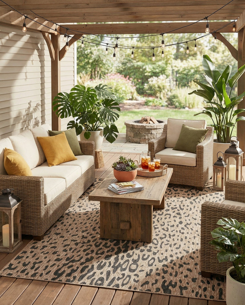 Savannah Escape Collection Area Rug - Serengeti Rectangle Natural  lifestyle 40