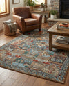 Patio Heritage Collection Area Rug -  Oasis Rectangle Multi  lifestyle 17