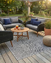 Urban Oasis Rugs Collection Area Rug -  Terrace (Black) Rectangle Black  lifestyle 8