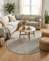 Urban Oasis Rugs Collection Area Rug -  Boulevard (Gray Cream) Oval Gray Cream  lifestyle 42