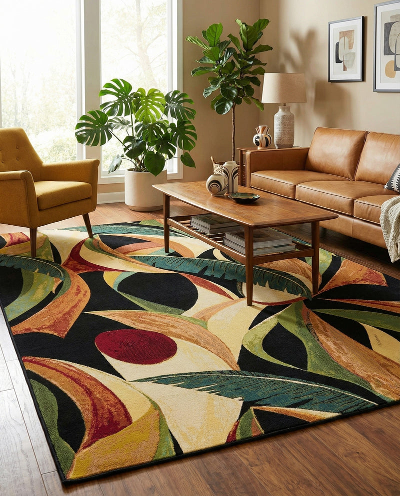 Seaside Blooms Collection Area Rug -  Tivoli Rectangle Multi  lifestyle 39