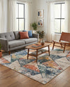 Jewel Oasis Collection Area Rug -  Topaz Square Multi  lifestyle 76