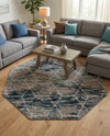 Trellis Mosaic Collection Area Rug - Arborville (Blue Multi) Octagon Blue Multi  lifestyle 68