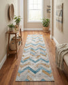 Dresden Elegance Collection Area Rug -  Bautzen Runner Blue  lifestyle 46