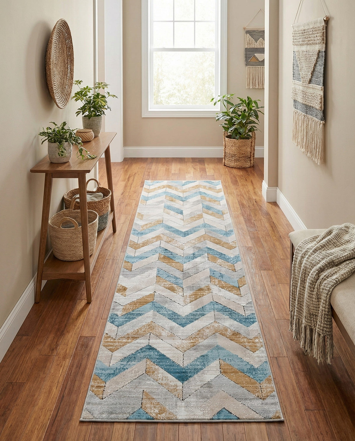 Dresden Elegance Collection Area Rug -  Bautzen Runner Blue  lifestyle 46