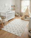 Wonder Tykes Collection Area Rug -  Mosaic Rectangle Daisy White  lifestyle 41