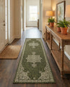 Patio Heritage Collection Area Rug -  Charleston (Green) Runner Green  lifestyle 67