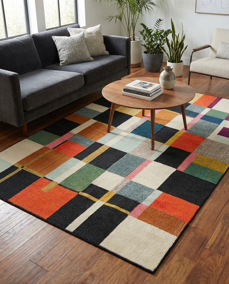 Outdoor Marrakesh Collection Area Rug -  Tangier Rectangle Multi  lifestyle 12