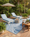 Urban Terrace Collection Area Rug - Soho Rectangle Blue  lifestyle 55