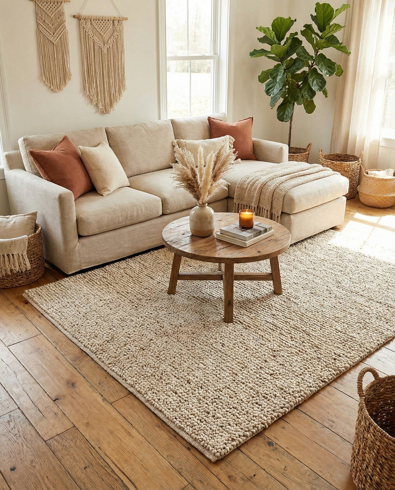 Wellington Luxe Shag Collection Area Rug - Kapiti Rectangle Taupe  lifestyle 16