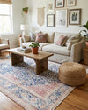 Bazaar Chic Collection Area Rug -  Rabat Square Navy Blue  lifestyle 57