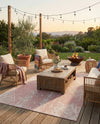 Desert Nomad Terrace Collection Area Rug - Sahara (Pink) Rectangle Pink  lifestyle 11