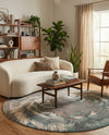 Savannah Sojourn Collection Area Rug -  Okavango Round Multi  lifestyle 66