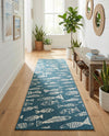 Seaside Haven Rugs Collection Area Rug -  Oceanview Runner Blue  lifestyle 68