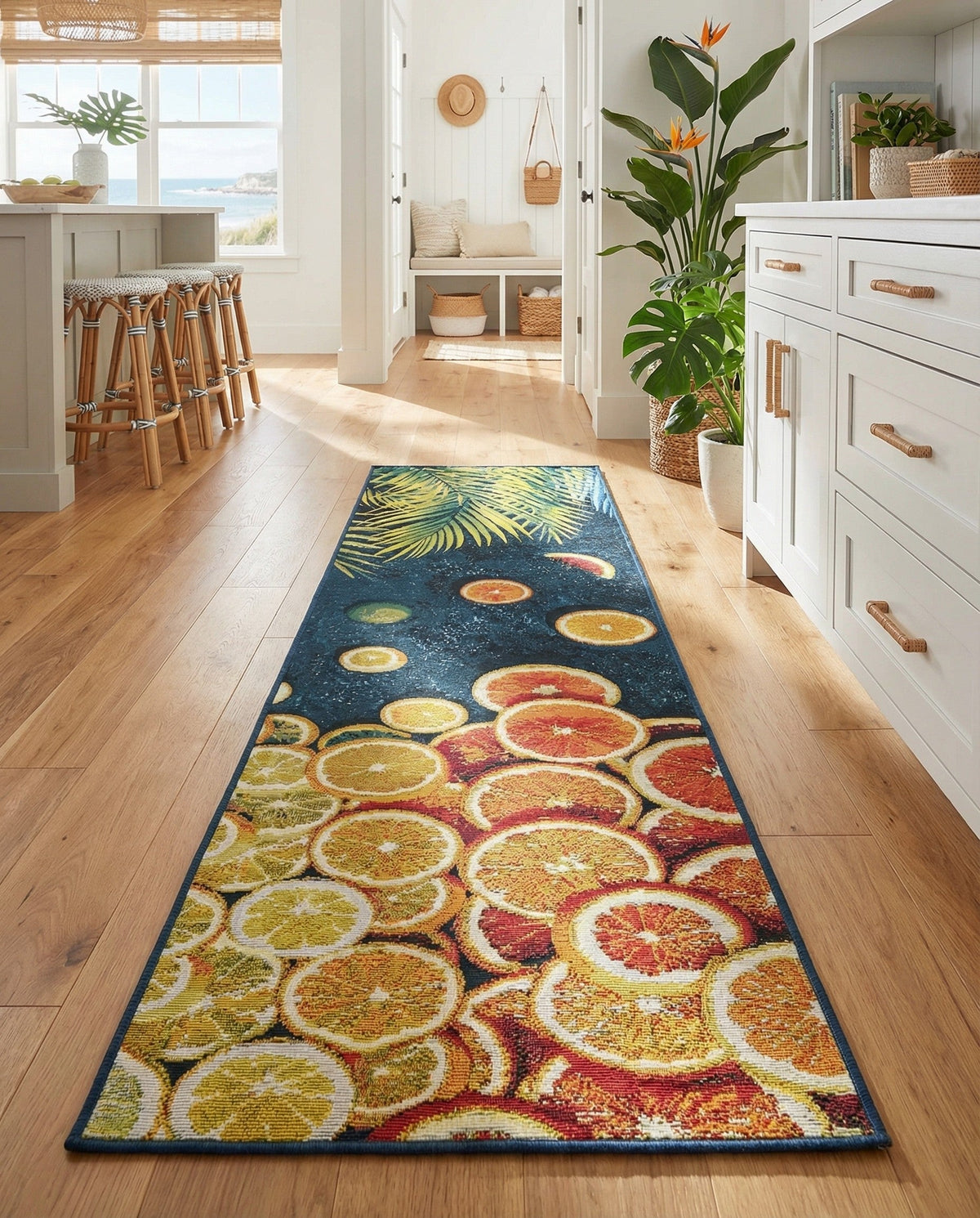 Seaside Haven Rugs Collection Area Rug -  Dunes Runner Multi  lifestyle 78
