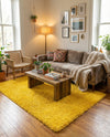Plush Oasis Collection Area Rug - Serenity (Tuscan Sun Yellow) Rectangle Tuscan Sun Yellow  lifestyle 8