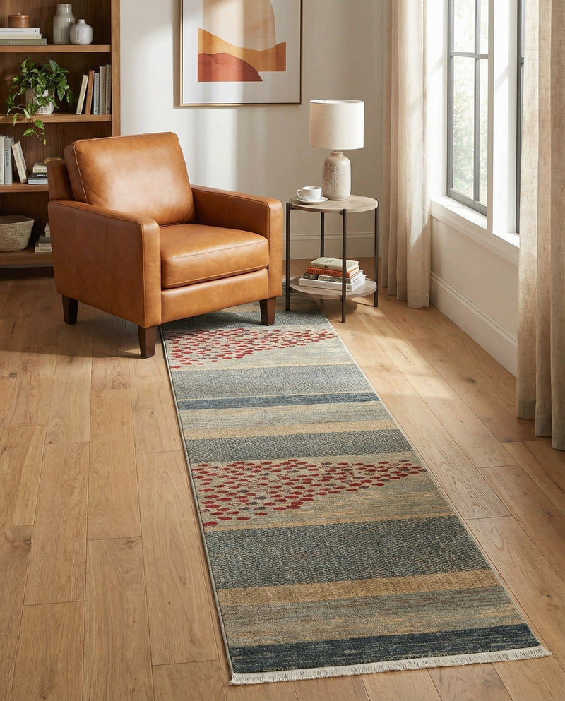 Zagros Oasis Collection Area Rug -  Kermanshah Runner Blue  lifestyle 38