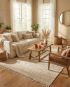 Osian Looms Collection Area Rug - Capri Rectangle Natural  lifestyle 27