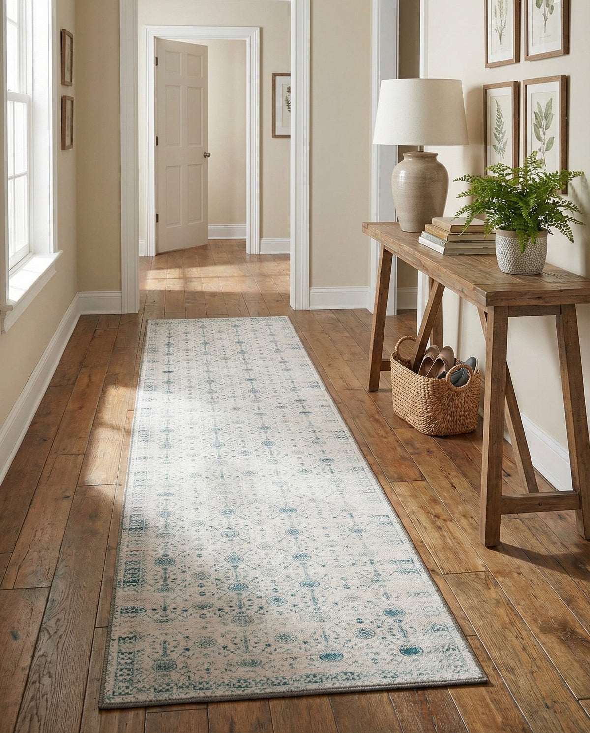 Heritage Elegance Collection Area Rug -  Chatsworth Runner Ivory  lifestyle 56