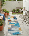 Urban Terrace Collection Area Rug -  Loggia Runner Multi  lifestyle 76