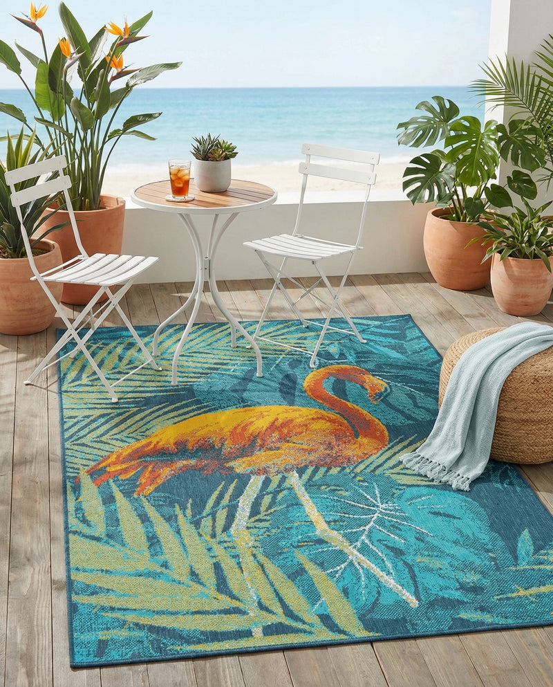 Seaside Haven Rugs Collection Area Rug -  Tidepool Rectangle Multi  lifestyle 8