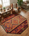Safari Escape Rugs Collection Area Rug -  Kalahari Octagon Multi  lifestyle 42