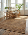Coastal Haven Jute Collection Area Rug - Malibu Rectangle Sepia Brown  lifestyle 27