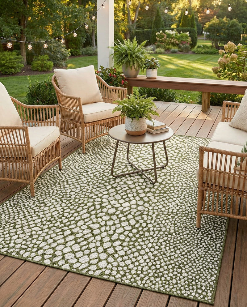 Urban Oasis Rugs Collection Area Rug -  Terrace (Green) Rectangle Green  lifestyle 21