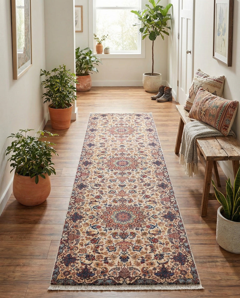 Bazaar Chic Collection Area Rug -  Meknes Runner Beige  lifestyle 24