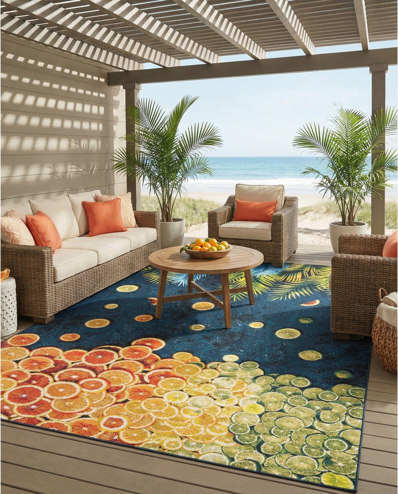 Seaside Haven Rugs Collection Area Rug -  Dunes Rectangle Multi  lifestyle 5