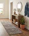 Savannah Threads Collection Area Rug -  Serengeti Runner Charcoal and Ivory  lifestyle 27