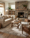 Riviera Elegance Collection Area Rug - Antibes (Beige) Rectangle Beige  lifestyle 16