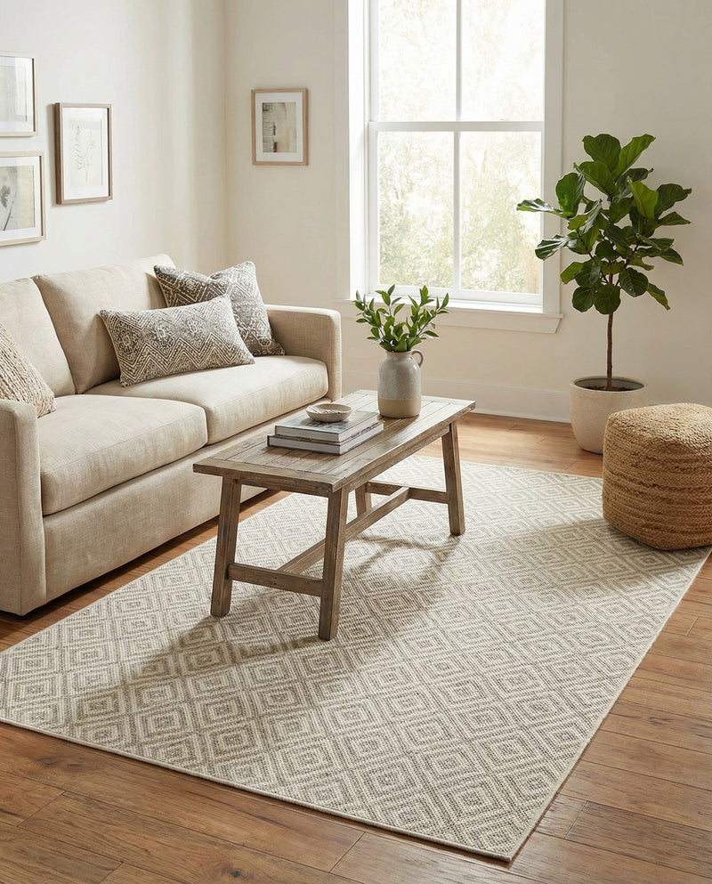 Urban Oasis Rugs Collection Area Rug -  Rooftop (Light Gray) Rectangle Light Gray  lifestyle 4