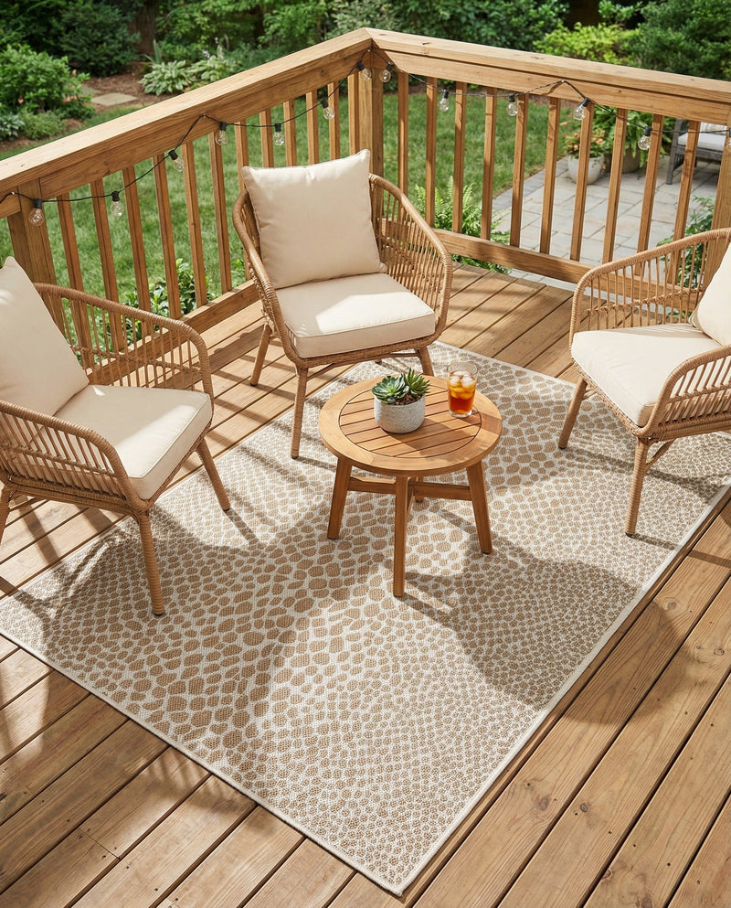 Urban Oasis Rugs Collection Area Rug -  Terrace (Dark Beige) Rectangle Dark Beige  lifestyle 6