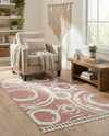 Sahara Chic Collection Area Rug -  Nubia Rectangle Pink  lifestyle 41