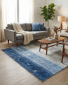 Zagros Shades Collection Area Rug -  Sisakht Rectangle Blue Gray  lifestyle 23