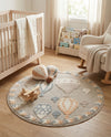 Wonder Tykes Collection Area Rug -  Joyscape Round Multi  lifestyle 55